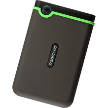 External HDD, TRANSCEND, StoreJet, 2TB, USB 3.0, Colour Green, TS2TSJ25M3S