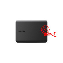 External HDD, TOSHIBA, Canvio Basics 2022, HDTB510EK3AA, 1TB, USB 3.2, Colour Black, HDTB510EK3AA