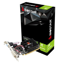 Graphics Card, BIOSTAR, NVIDIA GeForce 210, 1 GB, DDR3, 64 bit, PCIE 2.0 16x, Memory 1333 MHz, GPU 589 MHz, Single Slot 