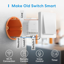 SMART HOME SWITCH WI-FI / IN-WALL MSS810HK MEROSS