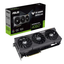 ASUS, NVIDIA GeForce RTX 4060Ti, 8GB, GDDR6, 128bit, PCIE 4.0 16x, 1xHDMI, 3xDisplayPort, TUF-RTX4060TI-O8G-GAMING