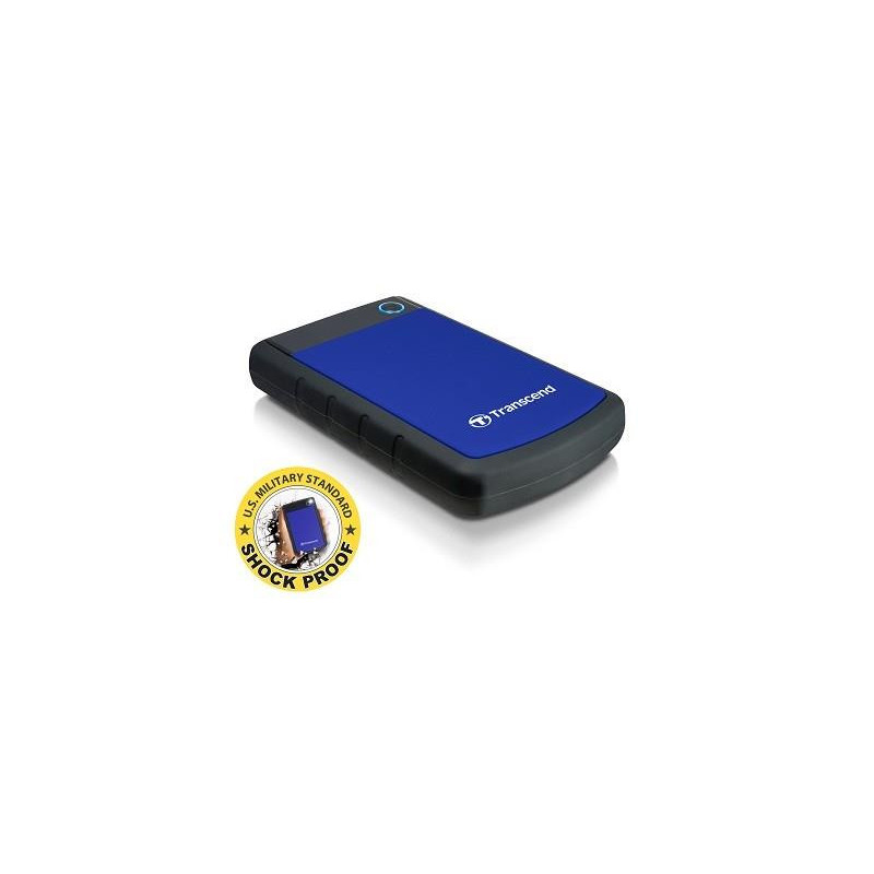 External HDD, TRANSCEND, StoreJet, 1TB, USB 3.0, Colour Blue, TS1TSJ25H3B