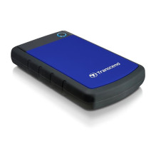 Išorinis HDD, TRANSCEND, StoreJet, 1TB, USB 3.0, mėlyna spalva, TS1TSJ25H3B