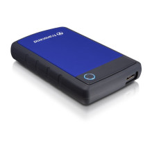 External HDD, TRANSCEND, StoreJet, 1TB, USB 3.0, Colour Blue, TS1TSJ25H3B