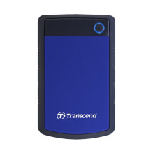 External HDD, TRANSCEND, StoreJet, 1TB, USB 3.0, Colour Blue, TS1TSJ25H3B