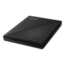 External HDD, WESTERN DIGITAL, My Passport, 1TB, USB 2.0, USB 3.0, USB 3.2, Colour Black, WDBYVG0010BBK-WESN