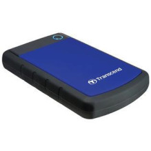 External HDD, TRANSCEND, StoreJet, 4TB, USB 3.1, Colour Blue, TS4TSJ25H3B