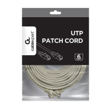 PATCH CABLE CAT6 UTP 20M / GREY PP6U-20M GEMBIRD