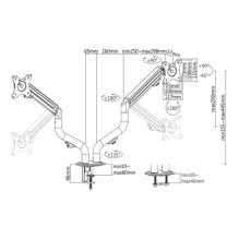 DISPLAY ACC MOUNTING ARM / 17-32&quot; MA-DA2-02 GEMBIRD