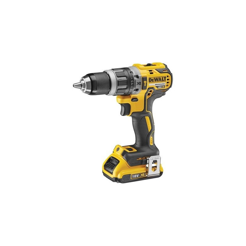 DEWALT DCD796D2-QW grąžtas beraktis juodas, geltonas 1,6 kg