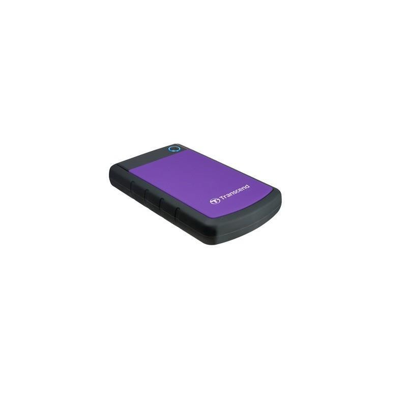 External HDD, TRANSCEND, StoreJet, 4TB, USB 3.0, Colour Purple, TS4TSJ25H3P