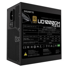 Power Supply, GIGABYTE, UD1000GM PG5, 1000 Watts, Efficiency 80 PLUS GOLD, PFC Active, MTBF 100000 hours, GP-UD1000GMPG5