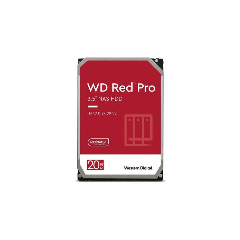 HDD, WESTERN DIGITAL, Red Pro, 20TB, SATA, 512 MB, 7200 rpm, 3,5&quot;, WD201KFGX