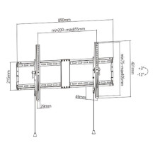 TELEVIZORIAUS ACC SIENOS MONTAVIMAS 43-90&quot; / WM-90T-01 GEMBIRD