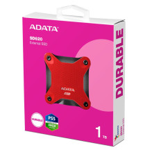 External SSD, ADATA, SD620, 1TB, USB 3.2, Write speed 460 MBytes / sec, Read speed 520 MBytes / sec, SD620-1TCRD