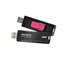 External SSD, ADATA, SC610, 1TB, USB 3.2, Write speed 500 MBytes / sec, Read speed 550 MBytes / sec, SC610-1000G-CBK / R