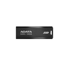 External SSD, ADATA, SC610, 500GB, USB 3.2, Write speed 500 MBytes / sec, Read speed 550 MBytes / sec, SC610-500G-CBK / 