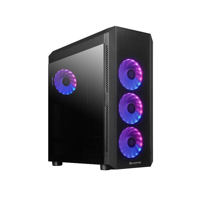 Case, CHIEFTEC, SCORPION 4, MiniTower, Case product features Transparent panel, Not included, ATX, MicroATX, MiniITX, Co