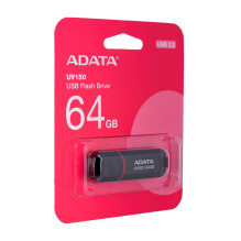 ADATA 64 GB DashDrive UV150 USB atmintinė A tipo USB 3.2 Gen 1 (3.1 Gen 1) Juoda