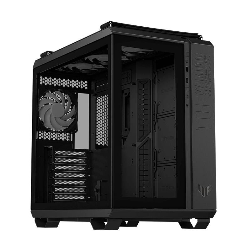 Case, ASUS, GT502 PLUS, MidiTower, Not included, ATX, MicroATX, MiniITX, Colour Black, GT502PLUS / BLK / TG / TUFGAM