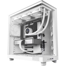 Case, NZXT, H6 Flow, MidiTower, Not included, ATX, MicroATX, MiniITX, Colour White, CC-H61FW-01