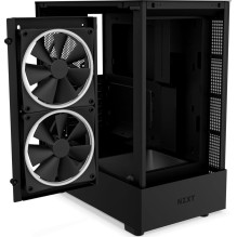 Case, NZXT, H5 ELITE, MidiTower, Case product features Transparent panel, Not included, ATX, MicroATX, MiniITX, Colour B