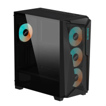 Dėklas, GIGABYTE, C301G V2 BLACK, MidiTower, Case gaminio savybės Skaidrus skydelis, Neįtrauktas, ATX, EATX, MicroATX, M