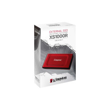 External SSD, KINGSTON, XS1000, 2TB, USB 3.2, Write speed 1000 MBytes / sec, Read speed 1050 MBytes / sec, SXS1000R / 20