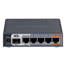 Mikrotik hEX S laidinis maršrutizatorius Gigabit Ethernet Black