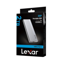 External SSD, LEXAR, E6P, 1TB, USB 3.2, Write speed 1000 MBytes / sec, Read speed 1050 MBytes / sec, LPAE06N001T-RNBNG