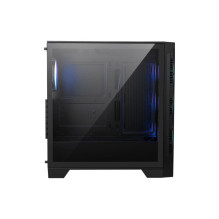 Dėklas, MSI, MAG FORGE 321R AIRFLOW, MidiTower, Case gaminio savybės Skaidrus skydelis, ATX, MicroATX, MiniITX, spalva j