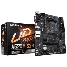 Mainboard, GIGABYTE, AMD A520, SAM4, Micro-ATX, Memory DDR4, Memory slots 2, 2xPCI-Express 3.0 1x, 1xPCI-Express 3.0 16x