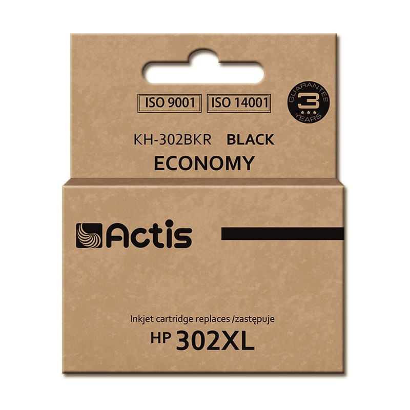 Actis KH-302BKR ink (replacement for HP 302XL F6U68AE Premium 15 ml black)