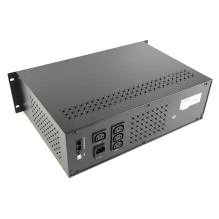 Gembird - Ups rack 19'' 3.4u 1500va, 4xiec 230v out, iec14 in,rj11, usb, lcd Line-Interactive 1.5 kVA 900 W 4 AC outlet(