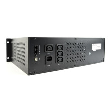 Gembird - Ups rack 19'' 3.4u 1500va, 4xiec 230v out, iec14 in,rj11, usb, lcd Line-Interactive 1.5 kVA 900 W 4 AC outlet(