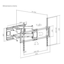 TV SET ACC WALL MOUNT 60-120&quot; / WM-120ST-01 GEMBIRD