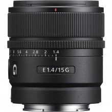 Sony E 15mm F1.4 G (Black) | (SEL15F14G)