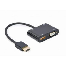 Gembird I / O ADAPTER HDMI TO HDMI / VGA / A-HDMIM-HDMIFVGAF-01