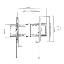 TELEVIZORIAUS ACC SIENOS MONTAVIMAS 37-80&quot; / WM-80T-01 GEMBIRD