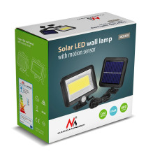 Maclean Energy MCE438 Solar LED Floodlight with motion sensor, IP44, 5W, 400lm, 6000K cold white, lithium battery 1300 m