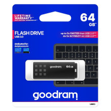 Goodram UME3 USB atmintinė 64 GB USB Type-A 3.0 (3.1 Gen 1) Juoda