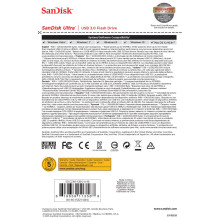 SanDisk Ultra USB atmintinė 128 GB USB Type-A 3.2 Gen 1 (3.1 Gen 1) Juoda