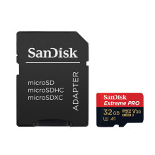 Sandisk Extreme Pro atminties kortelė 32 GB MicroSDHC Class 10 UHS-I