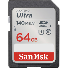 SanDisk Ultra 64 GB SDXC UHS-I 10 klasė