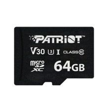 Patriot VX Series 64GB MicroSDXC V30 Class 10 UHS-I U3 4K UHD atminties kortelė PSF64GVX31MCX