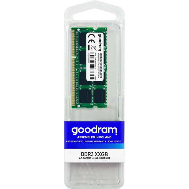 Goodram GR1600S364L11 / 8G atminties modulis 8 GB 1 x 8 GB DDR3 1600 MHz