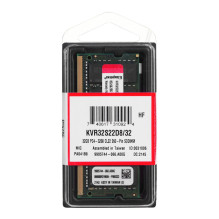 Kingston Technology ValueRAM KVR32S22D8 / 32 atminties modulis 32 GB 1 x 32 GB DDR4 3200 MHz