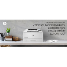 HP LaserJet Enterprise M406dn, juoda ir balta, spausdintuvas verslui, spausdinimas, kompaktiškas dydis, tvirtas saugumas