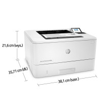 HP LaserJet Enterprise M406dn, juoda ir balta, spausdintuvas verslui, spausdinimas, kompaktiškas dydis, tvirtas saugumas