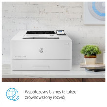 HP LaserJet Enterprise M406dn, juoda ir balta, spausdintuvas verslui, spausdinimas, kompaktiškas dydis, tvirtas saugumas